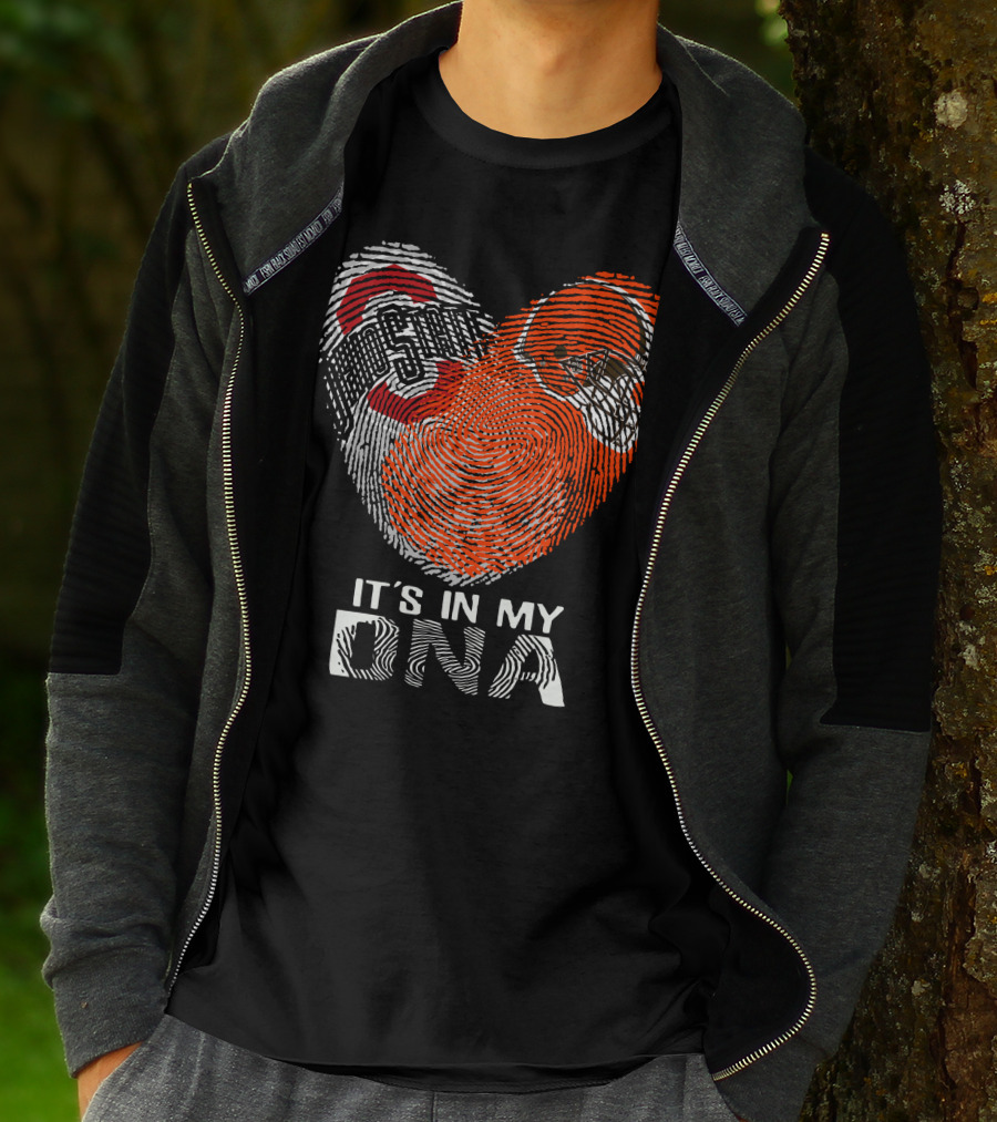 It's In My Dna Cleveland Browns Ohio State Buckeyes T-Shirt