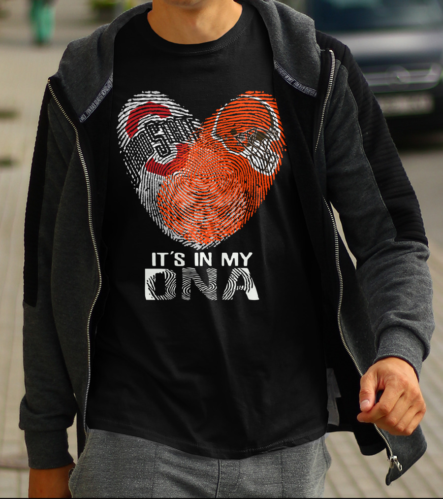 It's In My Dna Cleveland Browns Ohio State Buckeyes T-Shirt
