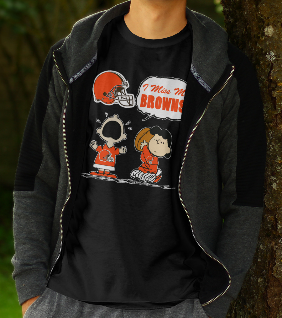 I Miss My Cleveland Browns 67 Football Fan Nostalgia T-Shirt