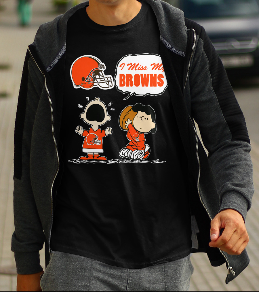 I Miss My Cleveland Browns 67 Football Fan Nostalgia T-Shirt