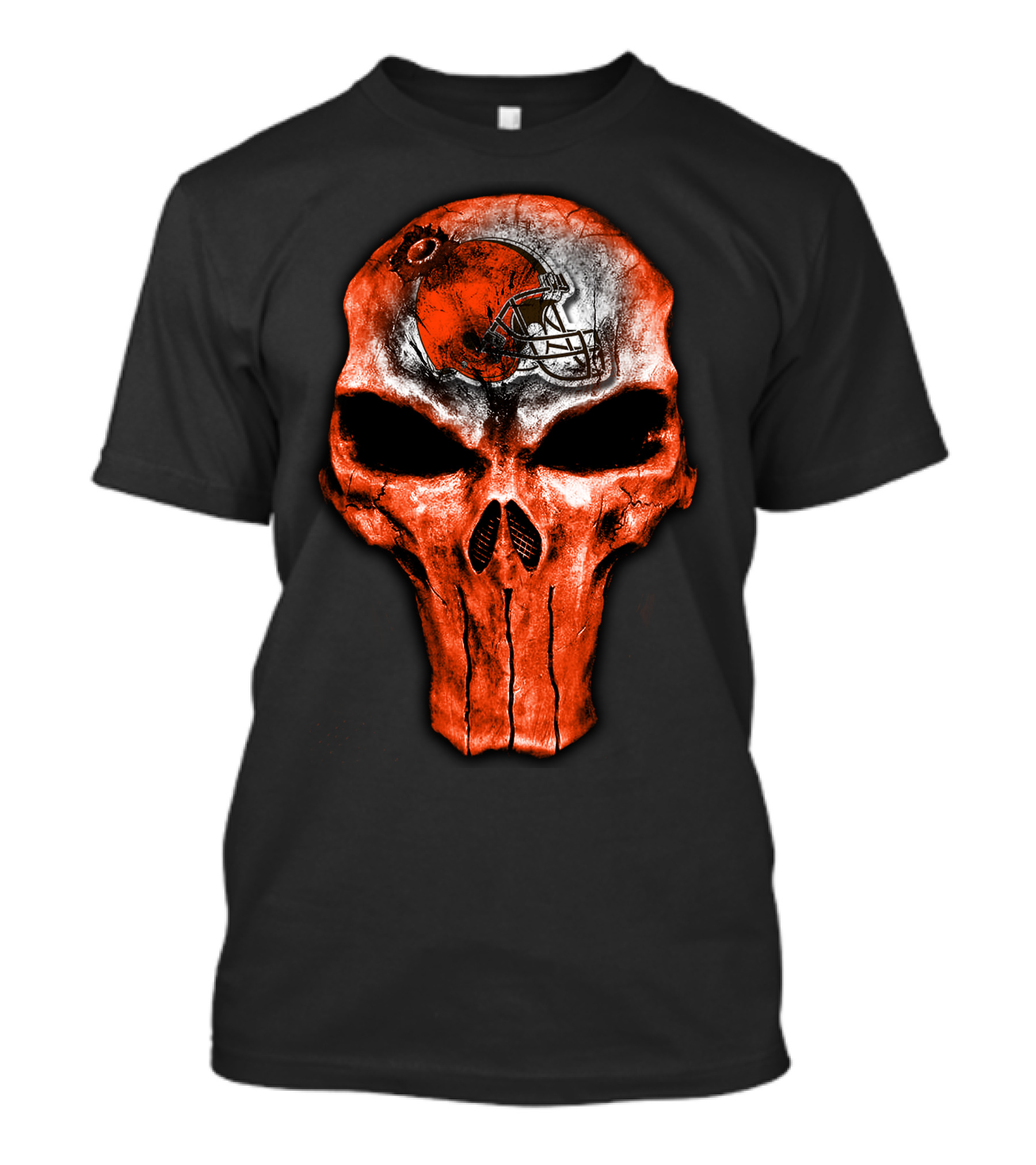 Cleveland Browns Skull Helmet 40 T-Shirt