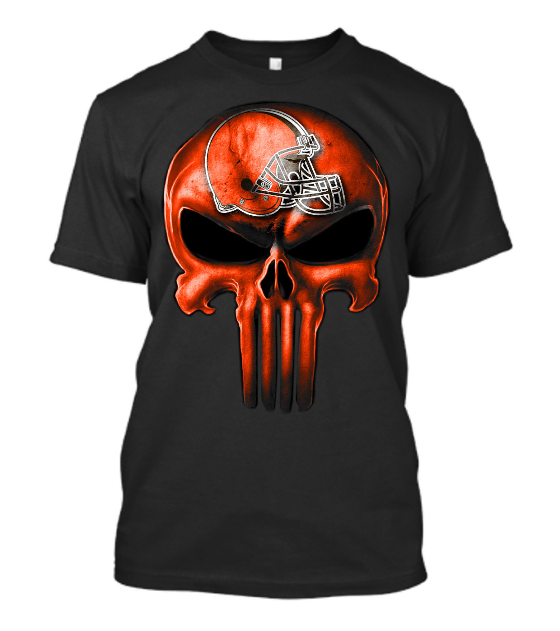 Skull Helmet Cleveland Browns T-Shirt
