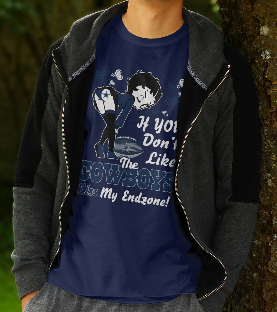 Betty Boop If You Don't Like The Cowboys Kiss My Endzone T-Shirt