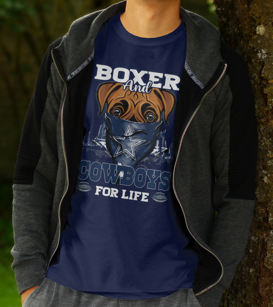 BOXER AND COWBOYS FOR LIFE T-Shirt