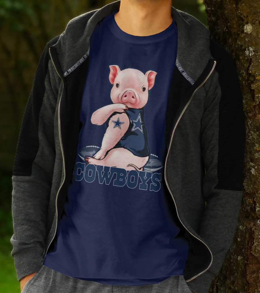 Pig COWBOYS Football Star T-Shirt