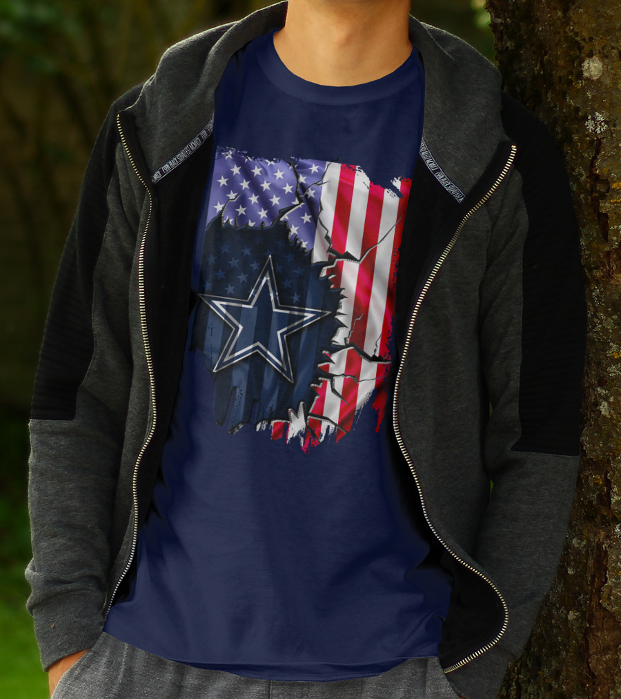 American Flag Dallas Cowboys Star T-Shirt