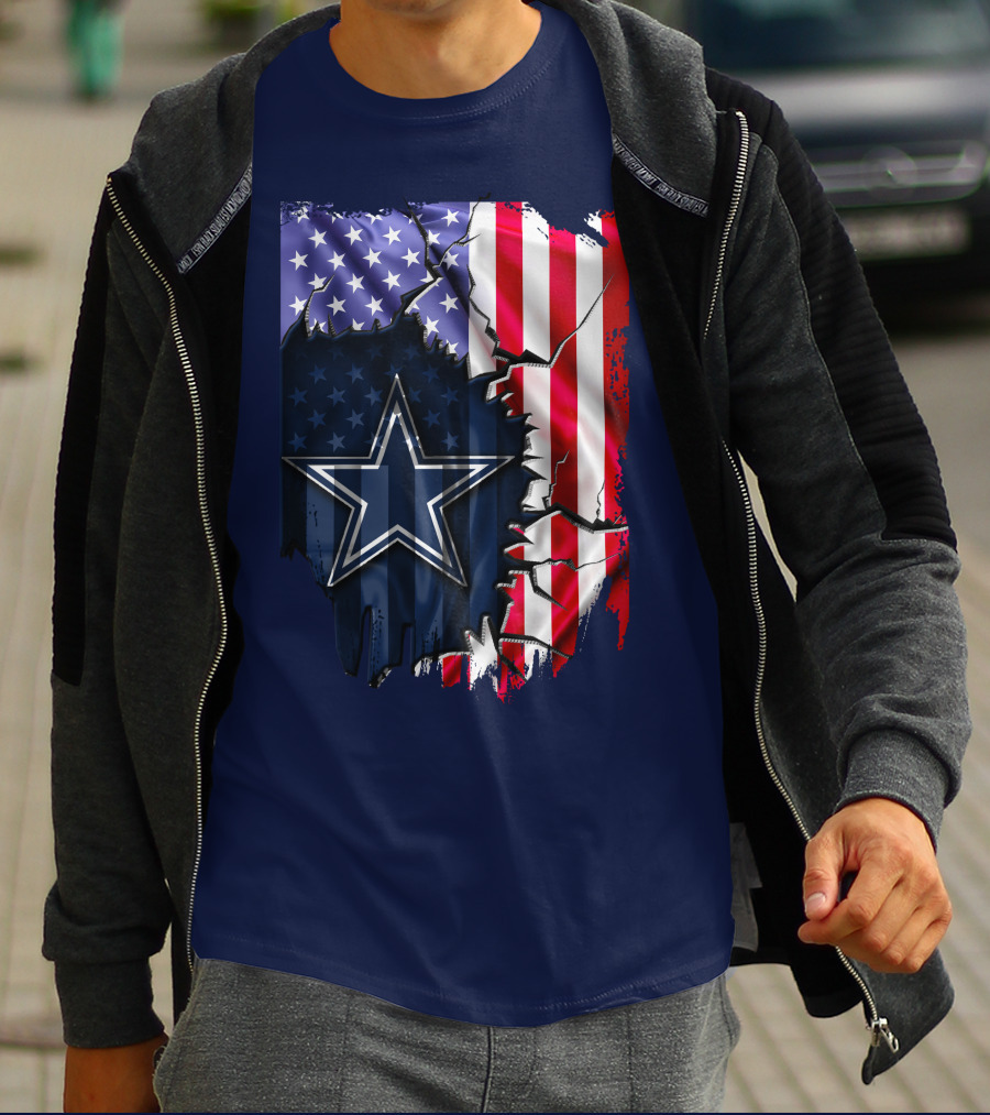 American Flag Dallas Cowboys Star T-Shirt