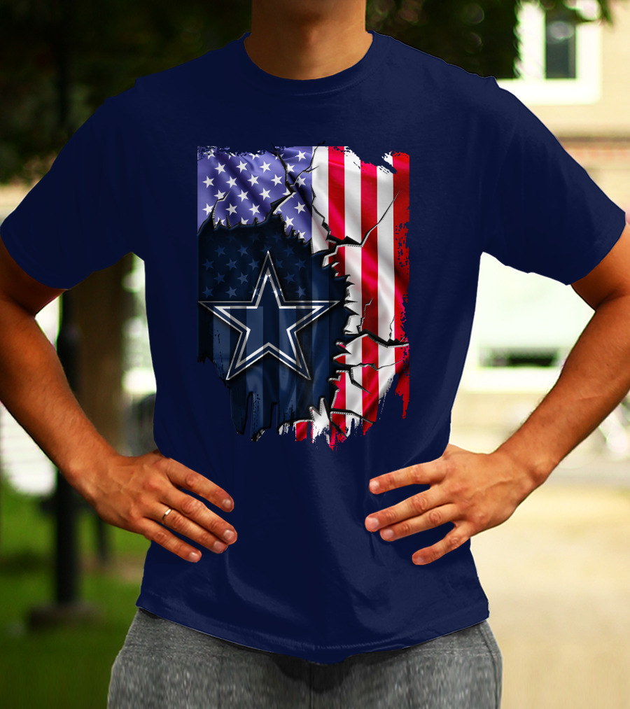 American Flag Dallas Cowboys Star T-Shirt