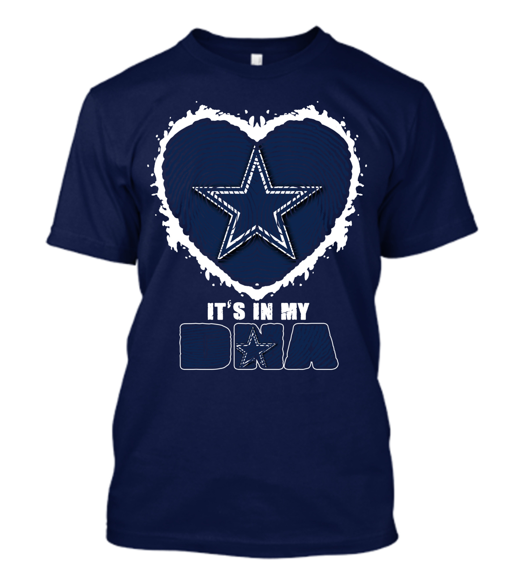 It's In My DNA Dallas Cowboys Star Heart T-Shirt