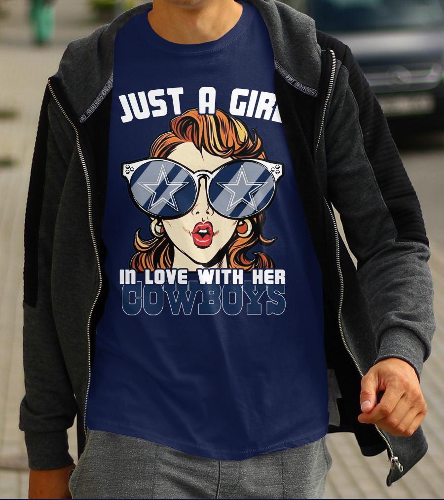 Just A Girl In Love With Her Cowboys T-Shirt