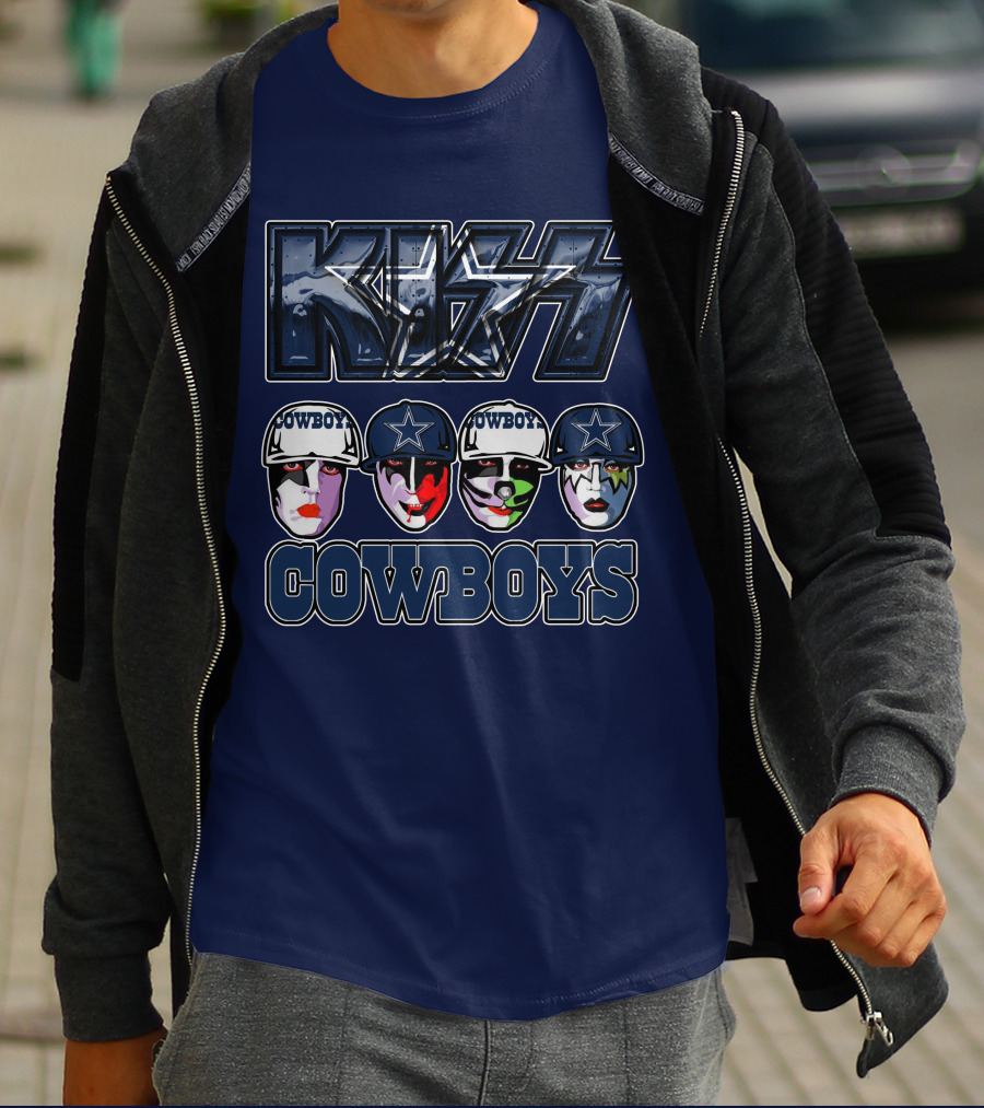 KISS Dallas Cowboys NFL Facepaint T-Shirt