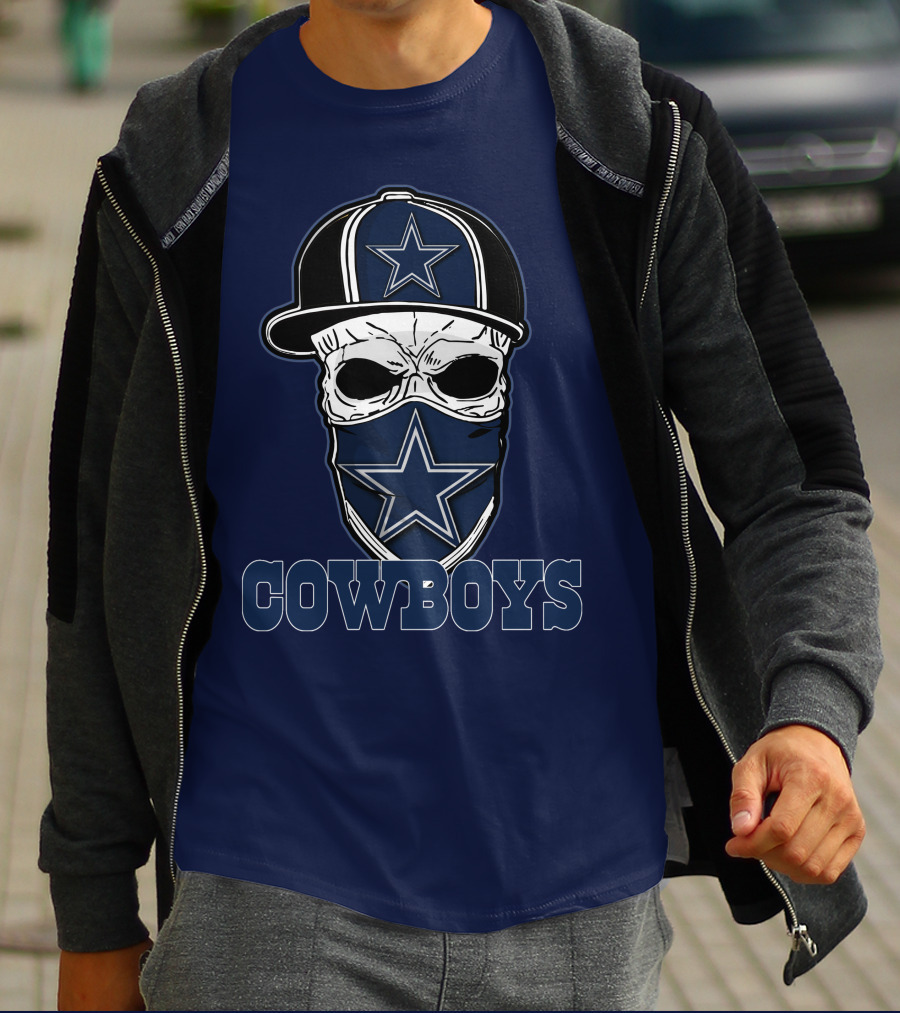 Cowboys Skull Star Hat T-Shirt