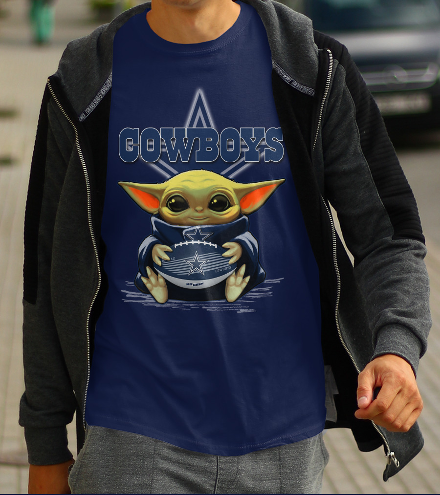 Yoda Cowboys Football Star Wars Dallas Fan Gear T-Shirt