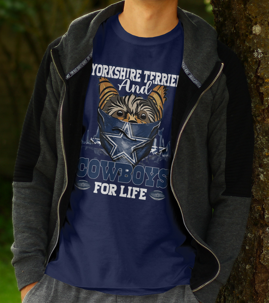 Yorkshire Terrier And Cowboys For Life T-Shirt