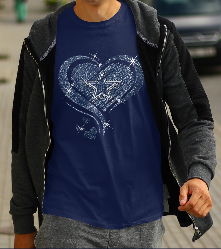 Heart Diamond Star DALLAS COWBOYS T-Shirt