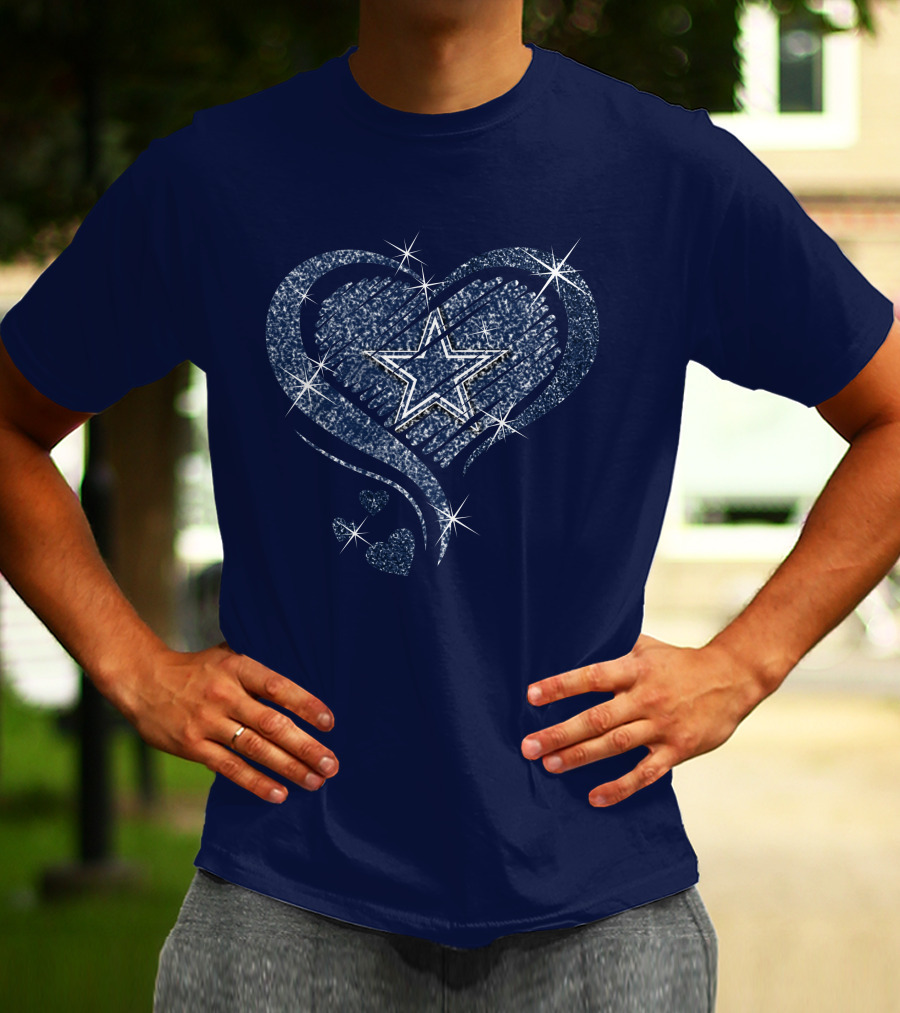 Heart Diamond Star DALLAS COWBOYS T-Shirt