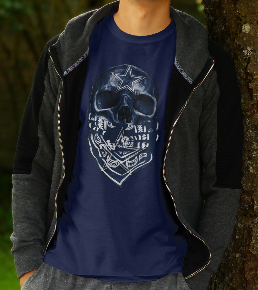 Dallas Cowboys Skull Bandana T-Shirt