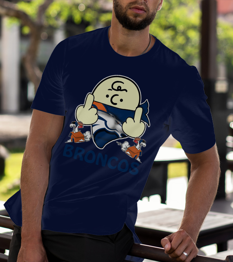Denver Broncos 28 Iconic Cartoon Characters And Football Team T-Shirt