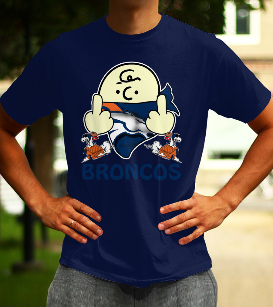 Denver Broncos 28 Iconic Cartoon Characters And Football Team T-Shirt