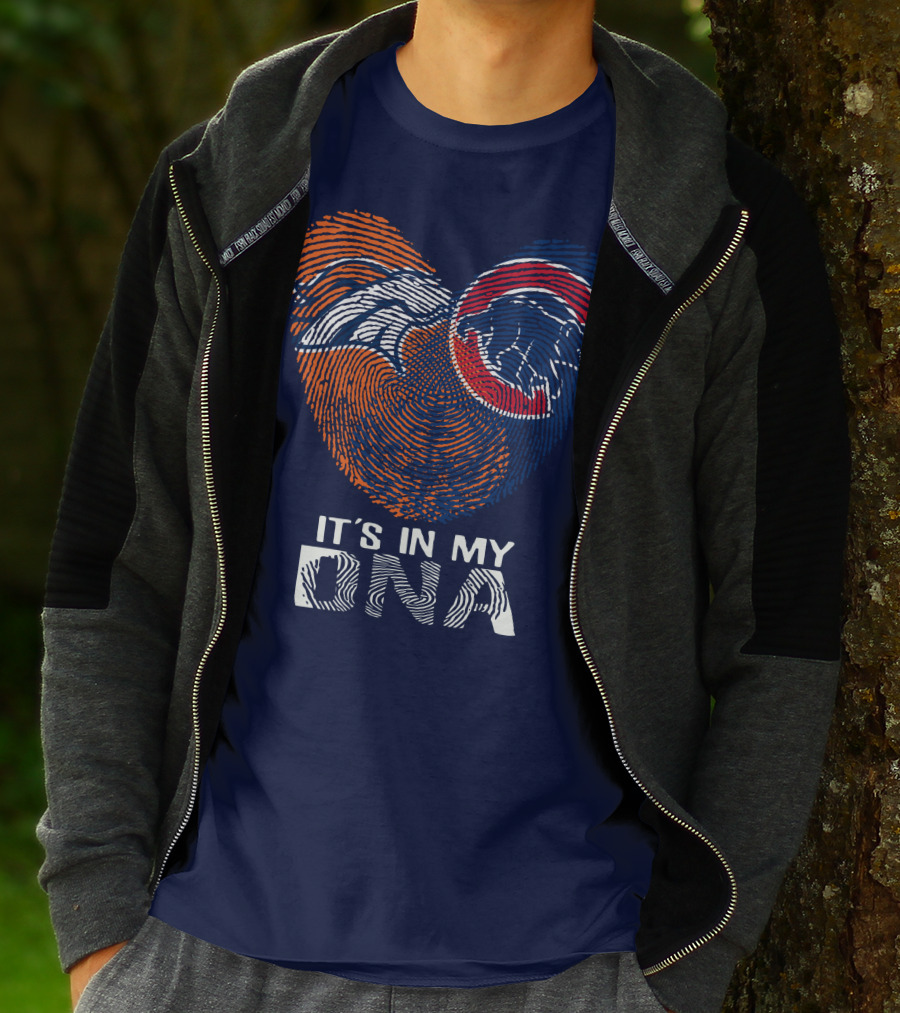 Denver Broncos It's In My Dna Fingerprint T-Shirt