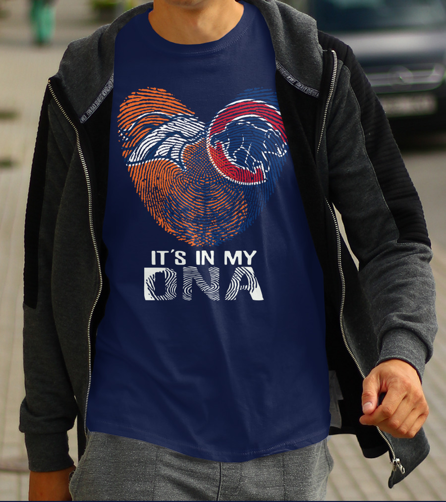 Denver Broncos It's In My Dna Fingerprint T-Shirt