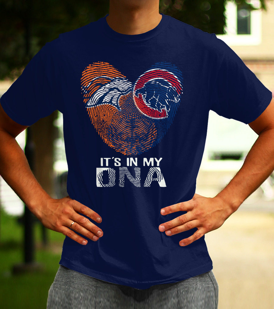 Denver Broncos It's In My Dna Fingerprint T-Shirt