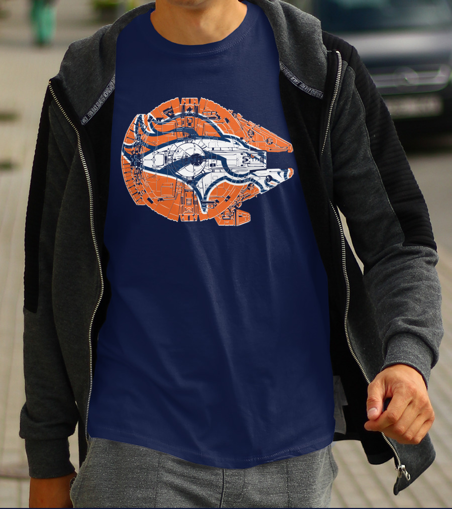 Denver Broncos Star Wars Millennium Falcon T-Shirt
