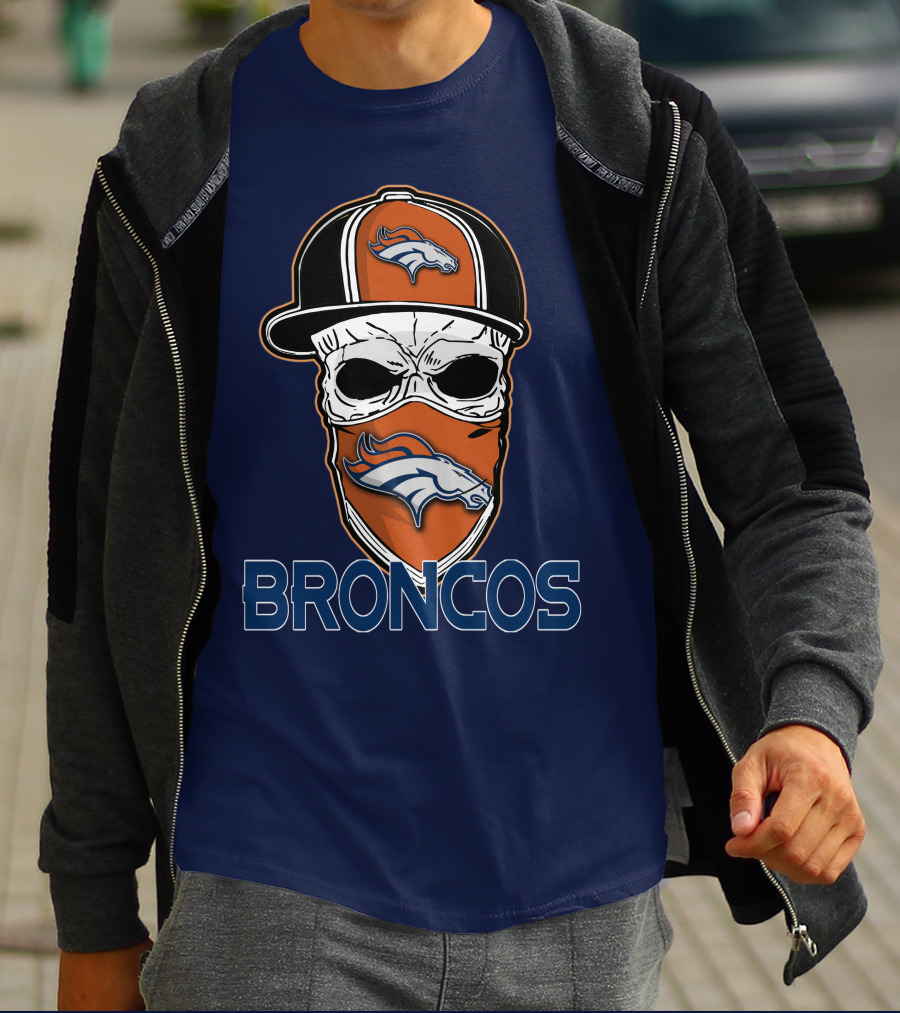 Broncos Skull Hat Denver Broncos T-Shirt