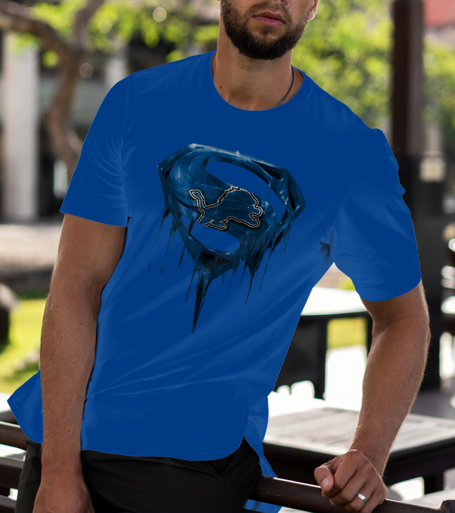 Detroit Lions Superman Symbol Spm T-Shirt