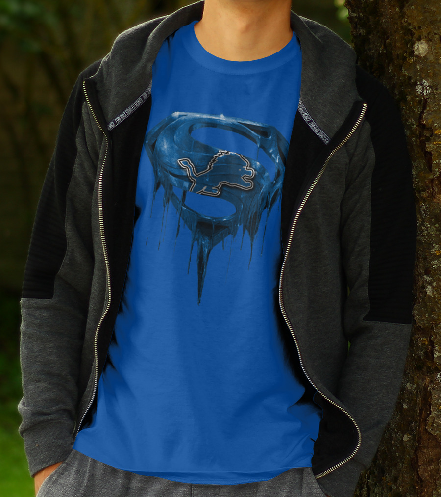 Detroit Lions Superman Symbol Spm T-Shirt