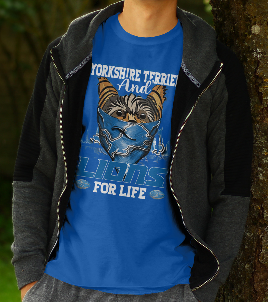 YORKSHIRE TERRIER AND LIONS FOR LIFE T-Shirt