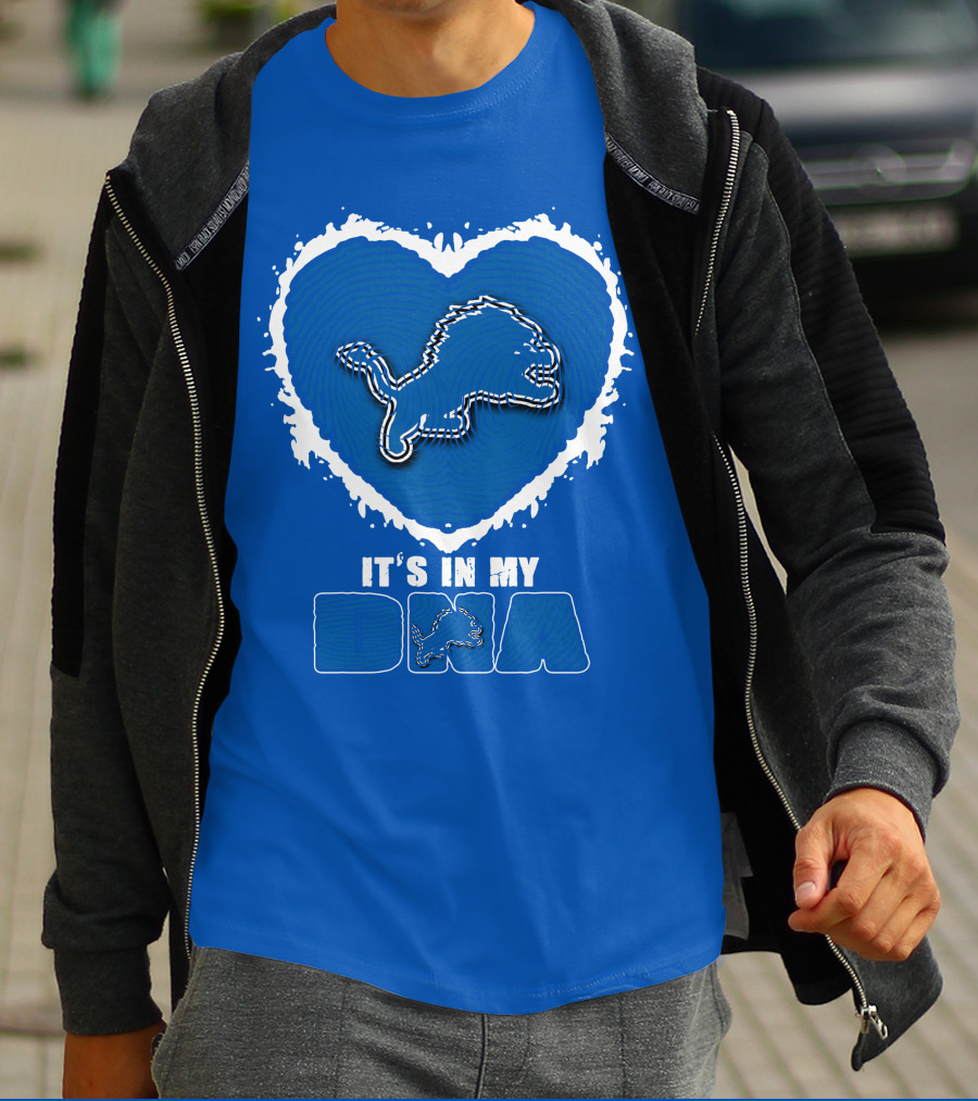 It’s In My Dna Heart Detroit Lions T-Shirt