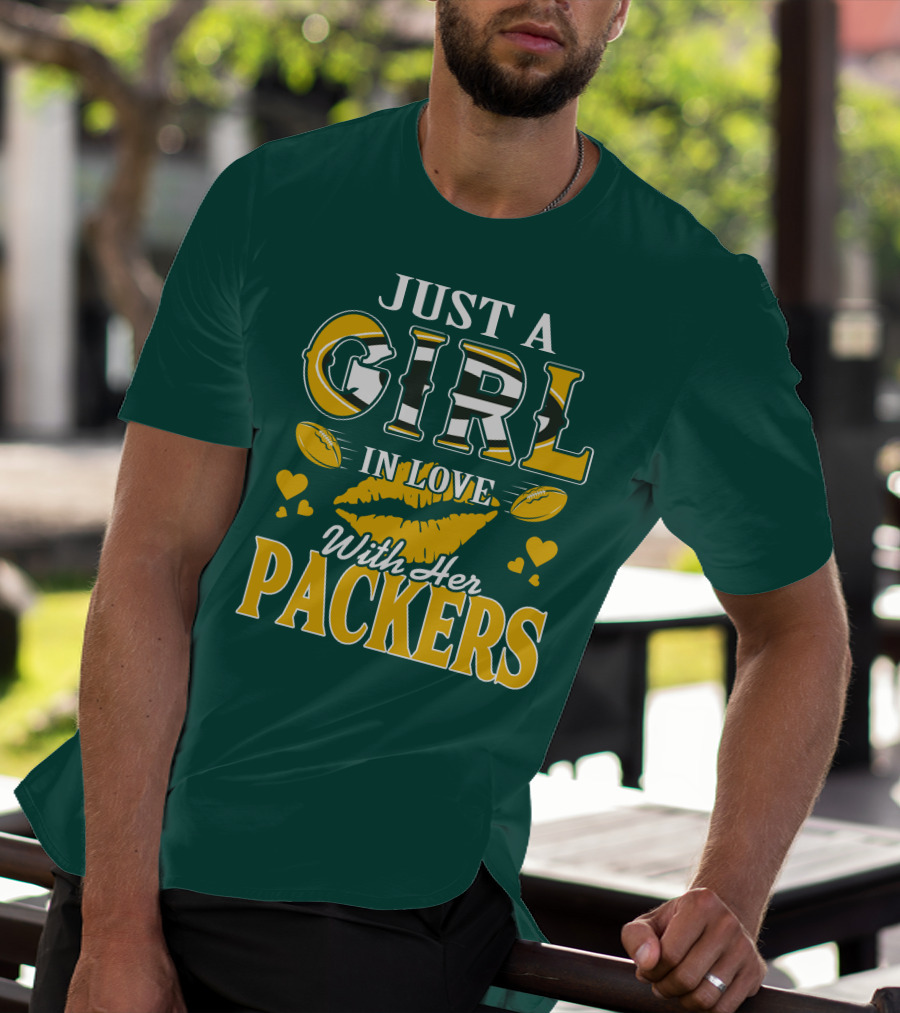 Just A Girl In Love With Her Packers T-Shirt