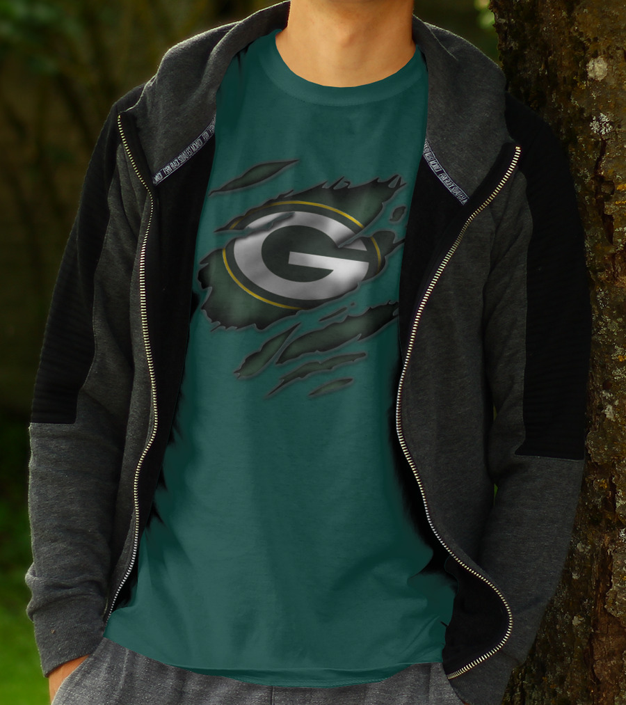 Green Bay Packers Iconic G Logo Tear-Away T-Shirt