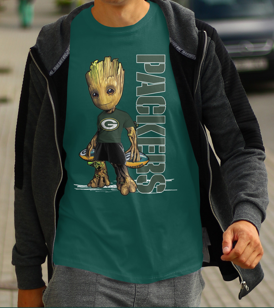Groot Green Bay Packers Football Fan T-Shirt