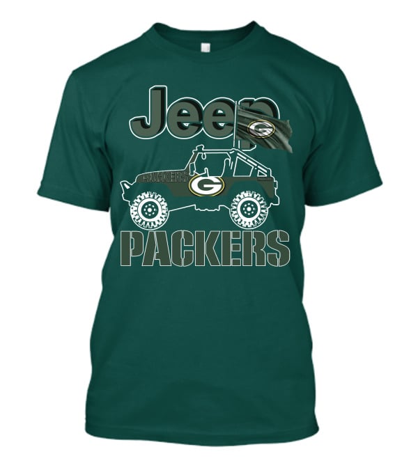 Jeep Green Bay Packers Off-Road Adventure Fans T-Shirt