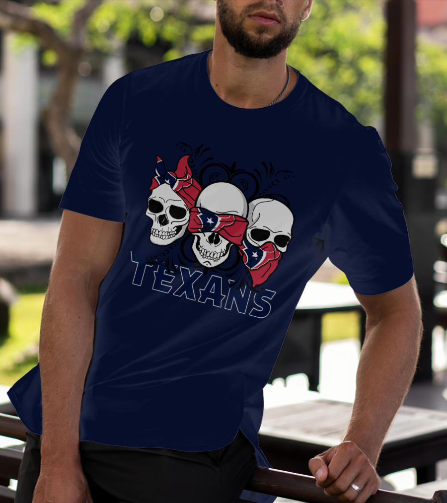 Texans Skull Trio Bandana T-Shirt