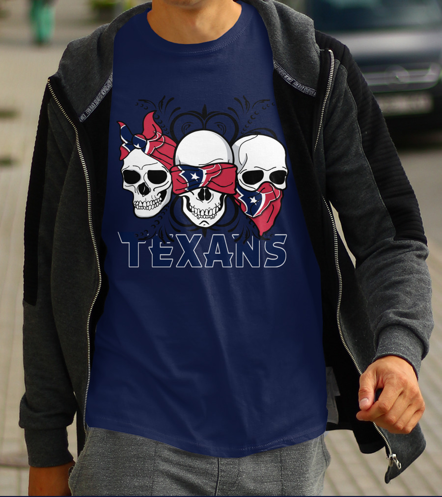 Texans Skull Trio Bandana T-Shirt