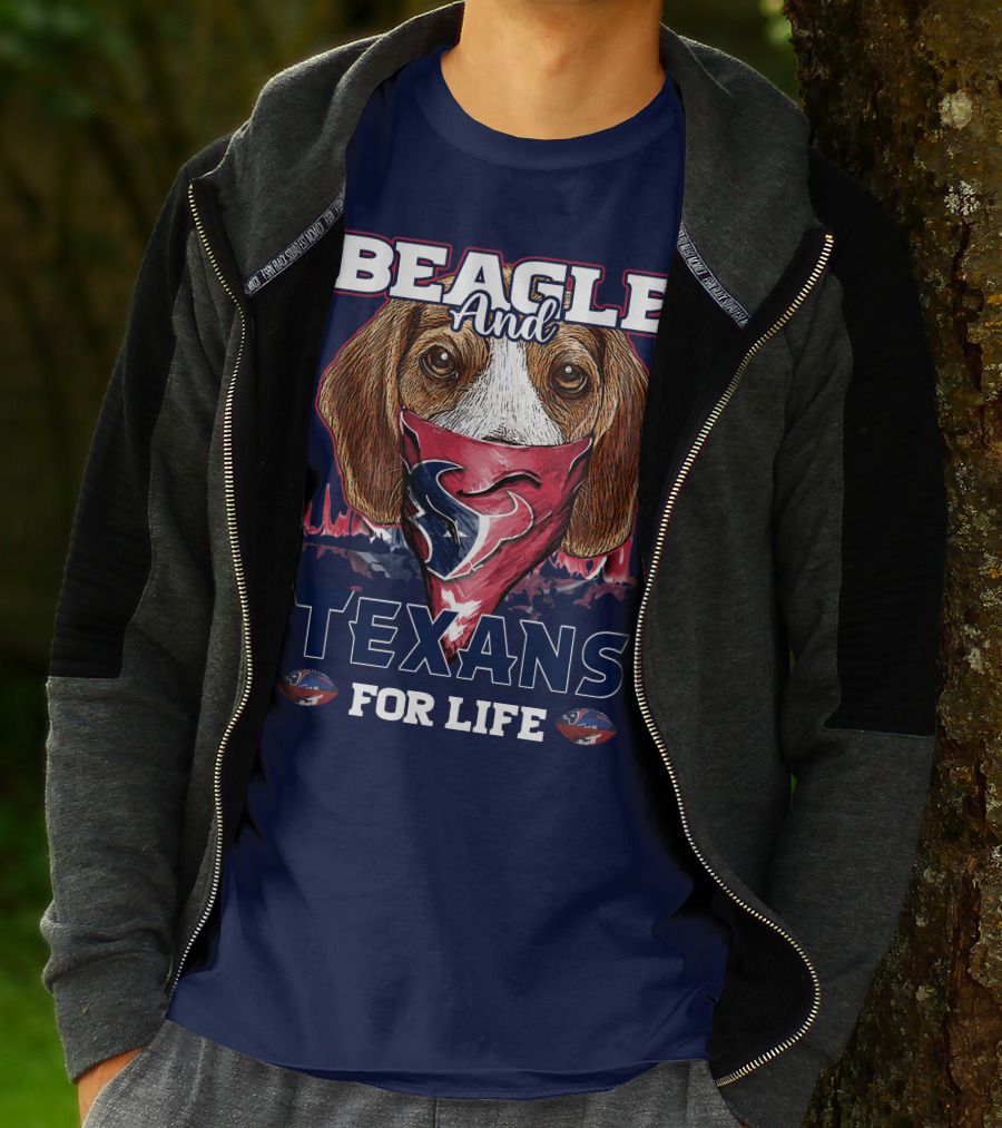 Beagle And Texans For Life T-Shirt