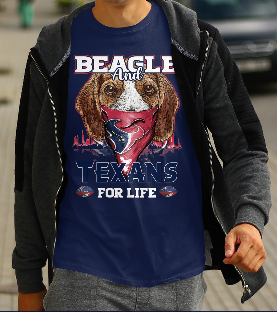 Beagle And Texans For Life T-Shirt