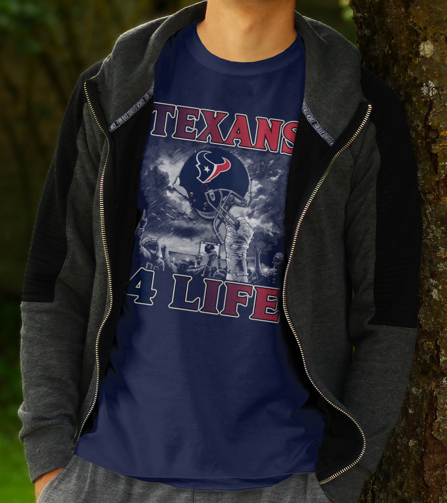 Texans 4 Life Helmet Celebration T-Shirt