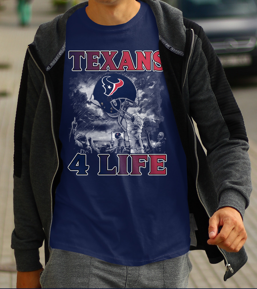 Texans 4 Life Helmet Celebration T-Shirt