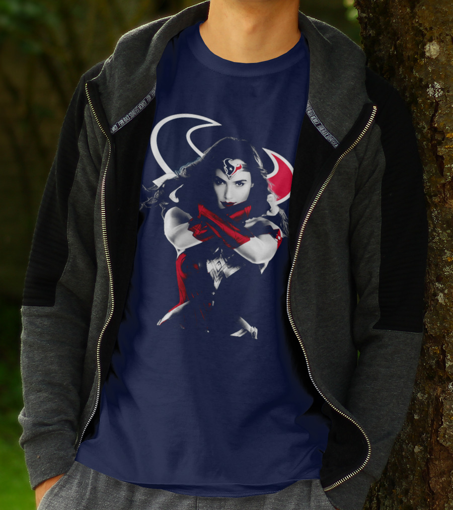 Houston Texans Wonder Woman Hero Icon T-Shirt