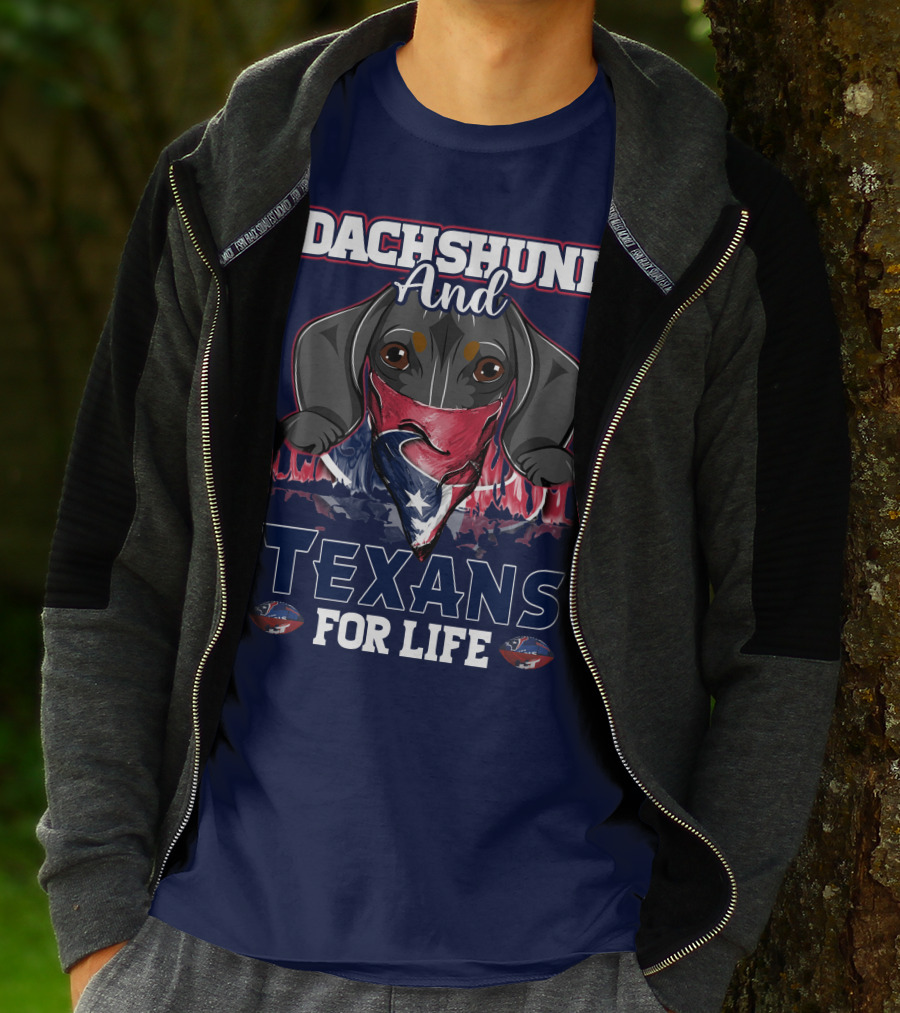 Dachshund And Texans For Life T-Shirt