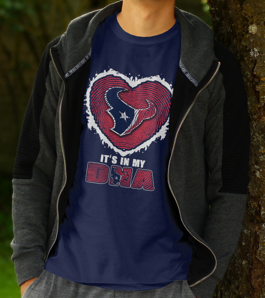 It's In My DNA Houston Texans Heart T-Shirt