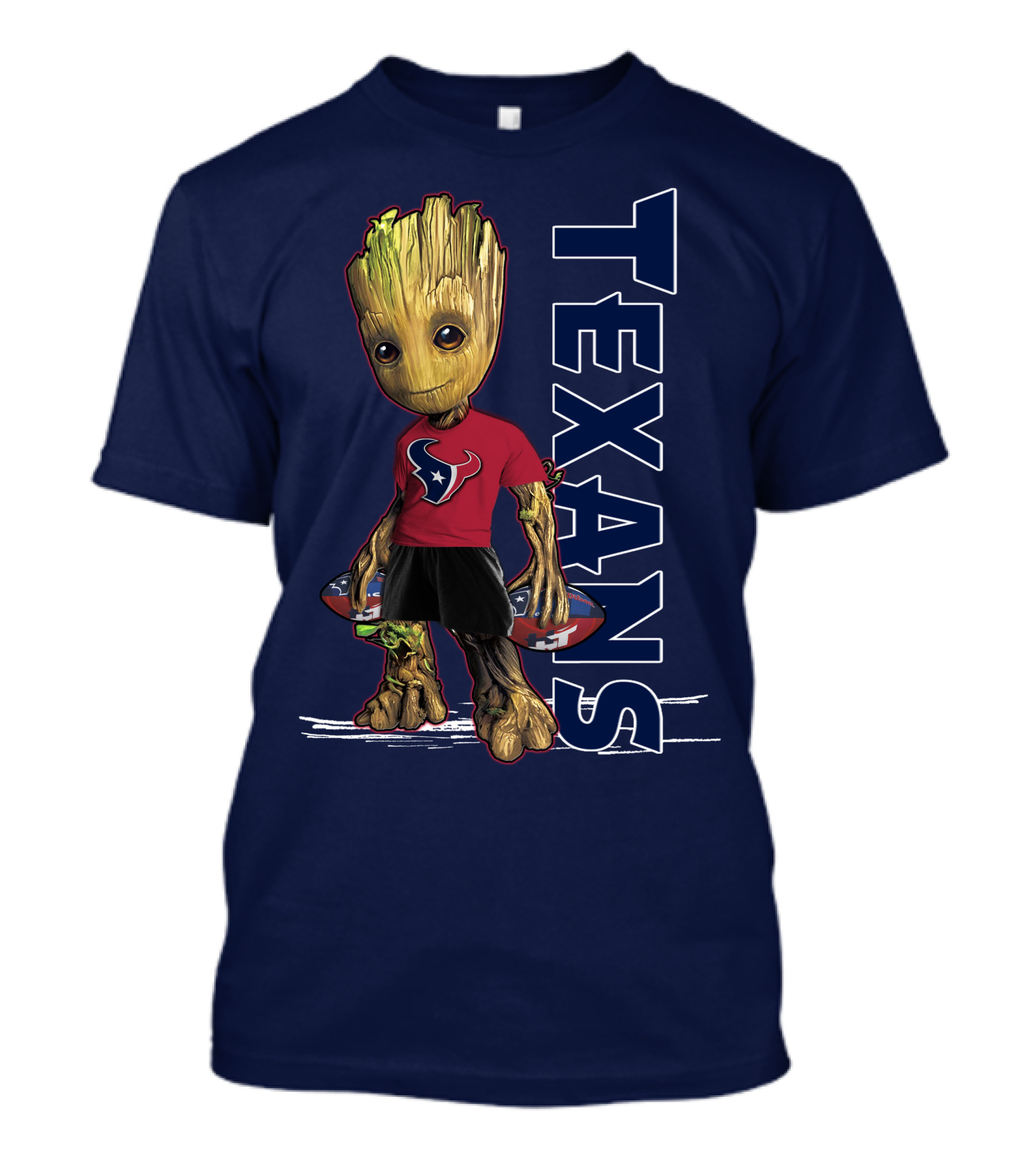 Groot Houston Texans NFL Team Fan Mascot T-Shirt