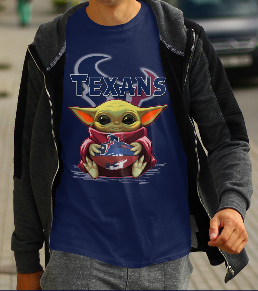 Yoda Texans Football Houston HT T-Shirt