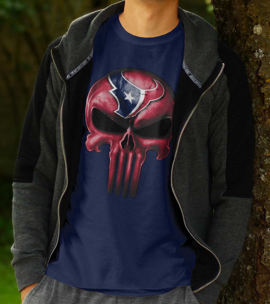 Punisher Skull Houston Texans T-Shirt