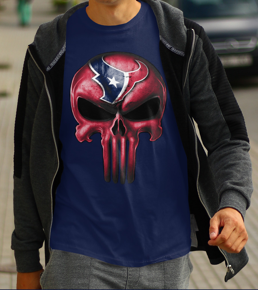 Punisher Skull Houston Texans T-Shirt