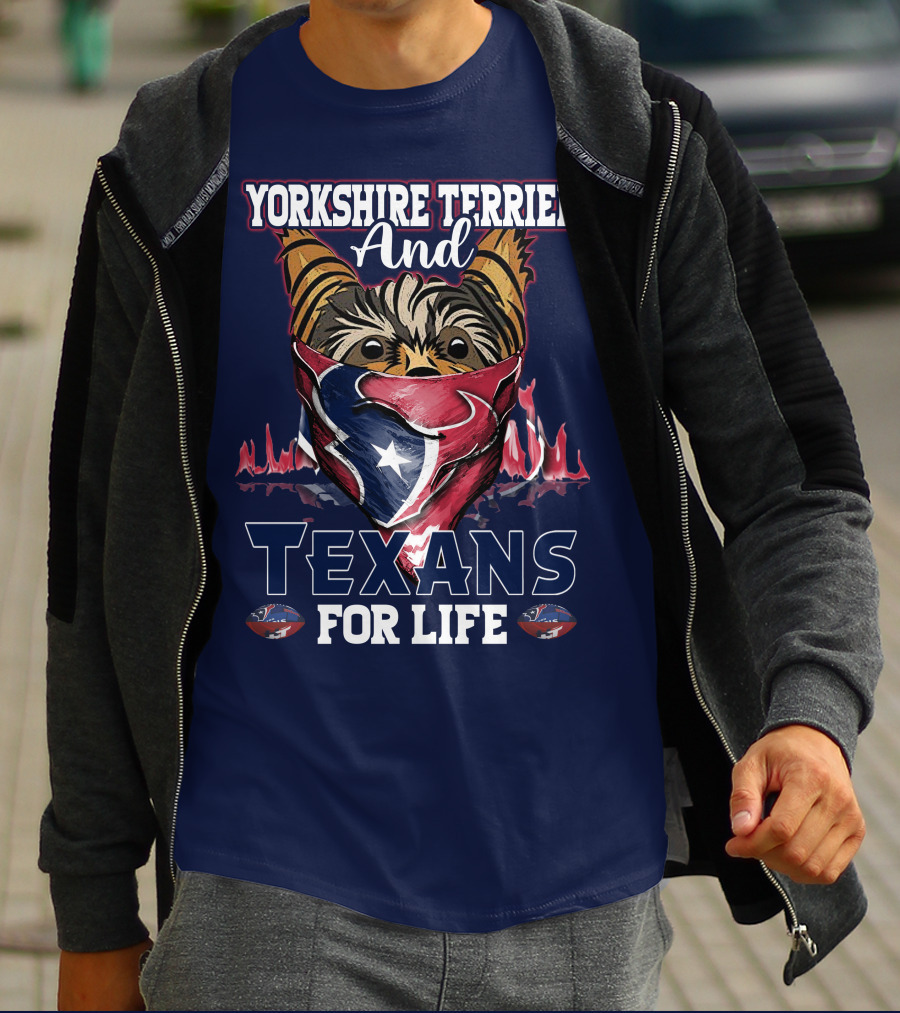 Yorkshire Terrier And Texans For Life T-Shirt